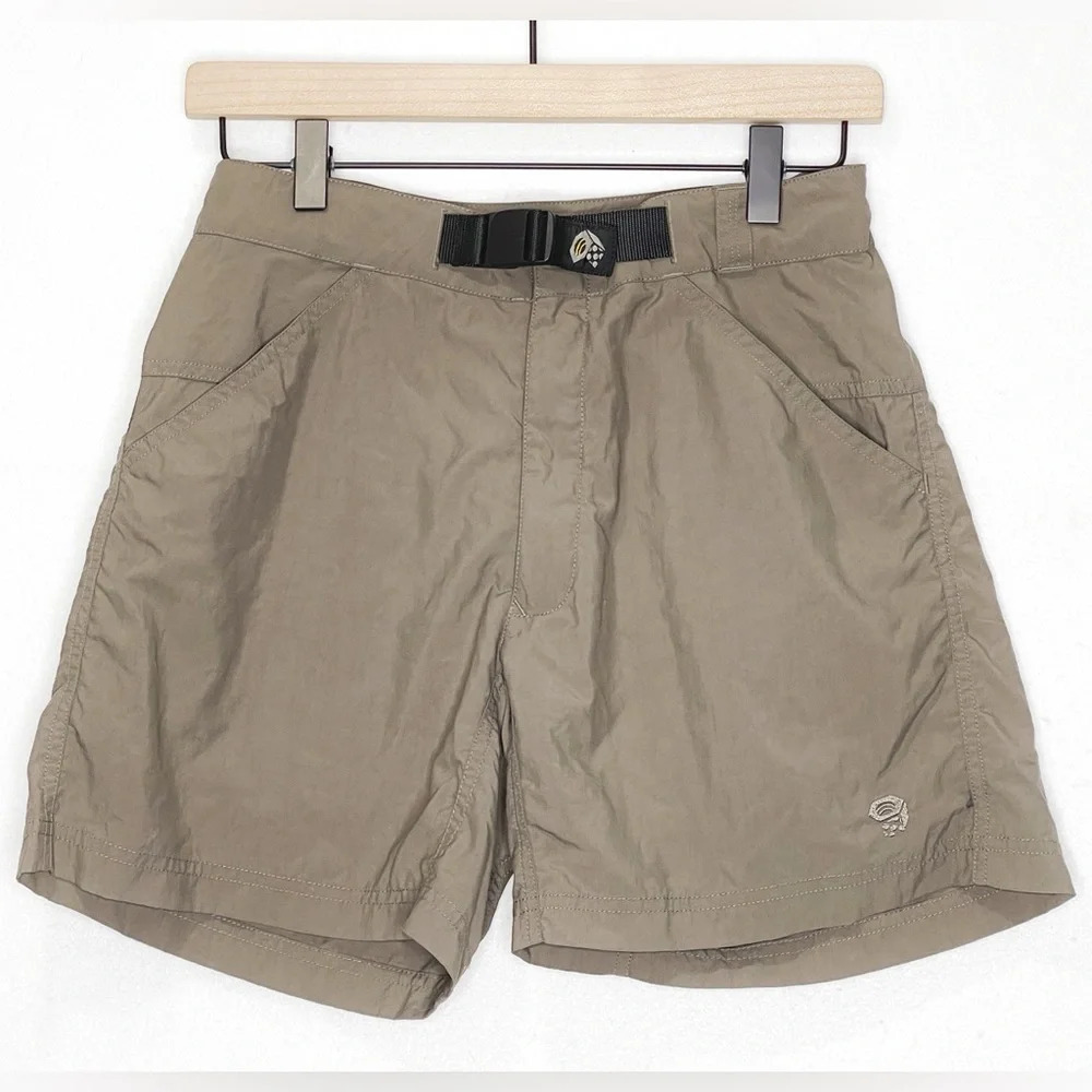 Vintage Mountain Hardwear Nylon Hiking Shorts Size 6 Brown Khaki
